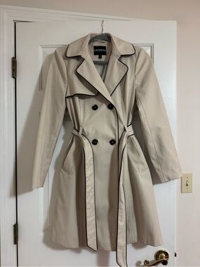 Express Beige Trench Coat